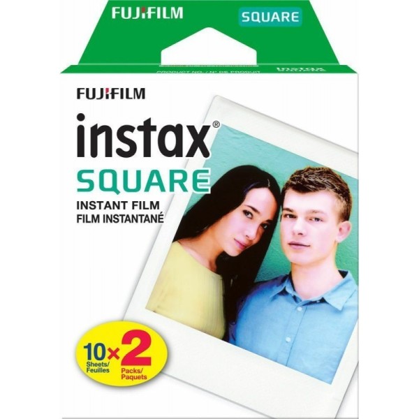 Fujifilm Color Instax Square Instant Φιλμ (20 Exposures)