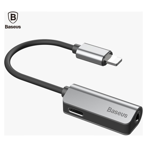 Baseus L32 Μετατροπέας Lightning male σε 3.5mm / Lightning male Ασημί