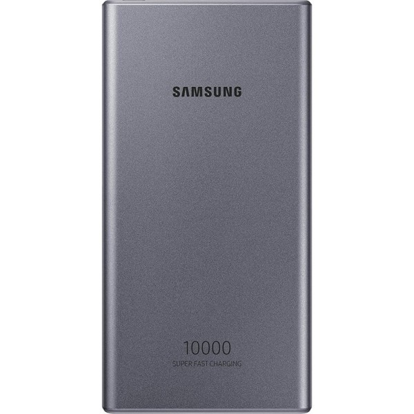 Samsung Power Bank 10000mAh 25W με Θύρα USB-A και Θύρα USB-C Quick Charge 2.0 Γκρι