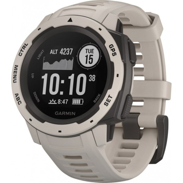 Garmin Instinct 45mm Αδιάβροχο Smartwatch με Παλμογράφο (Tundra)