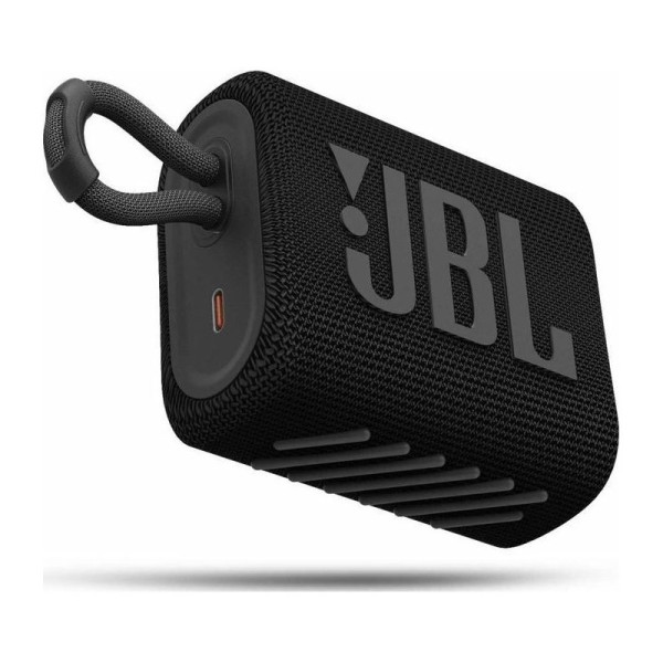 JBL Go 3 Αδιάβροχο Ηχείο Bluetooth 4.2W με Διάρκεια Μπαταρίας έως 5 ώρες Μαύρο