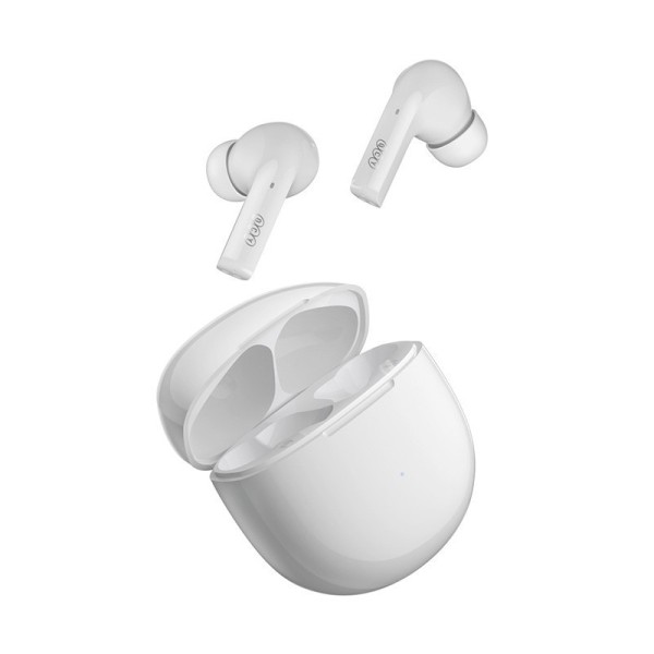 QCY T18 In-ear Bluetooth Handsfree Ακουστικά με Θήκη Φόρτισης Λευκά