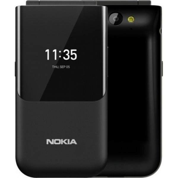 Nokia 2720 Flip (512MB/4GB) Dual SIM Κινητό με Κουμπιά Ocean Black