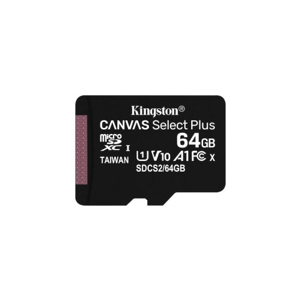 Kingston Canvas Select Plus microSDXC 64GB Class 10 U1 V10 A1 UHS-I