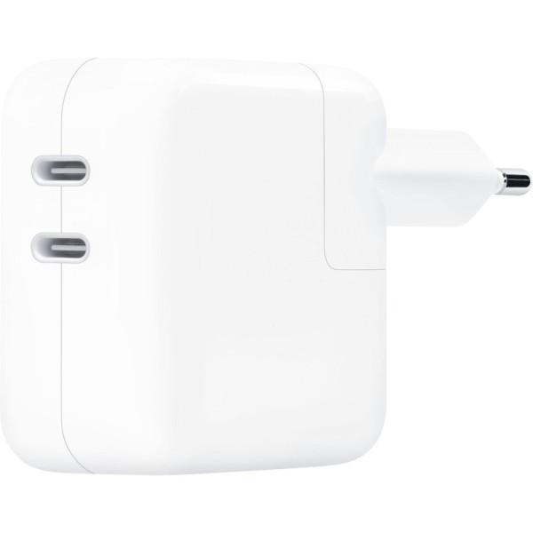 Apple Φορτιστής Χωρίς Καλώδιο με 2 Θύρες USB-C 35W Λευκός (Power Adapter)