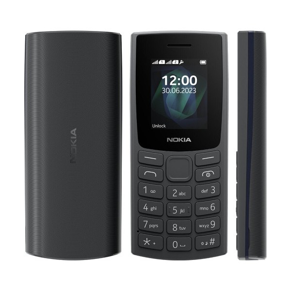 Nokia 105 (2023) Dual SIM Κινητό με Κουμπιά Charcoal